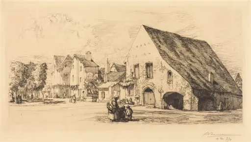 Provins (Seine et Marne), by Auguste Lepère