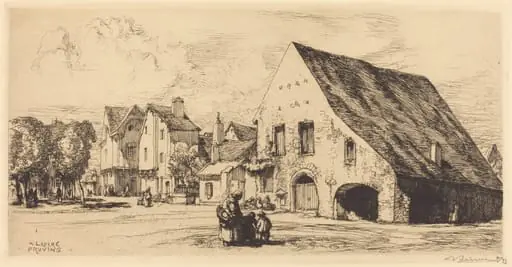Provins (Seine et Marne), by Auguste Lepère