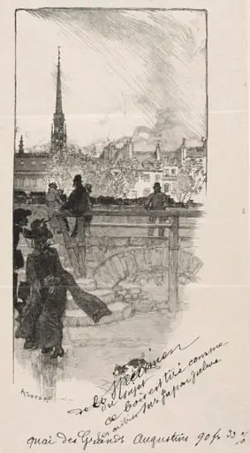 Quai des Grands Augustins, by Auguste Lepère