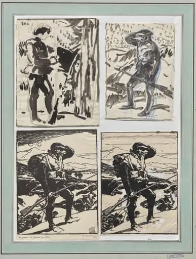 Regardant la plaine du Rhin, by Auguste Lepère