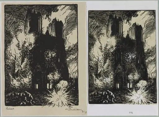 Reims, by Auguste Lepère