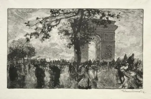 Retour du Bois, by Auguste Lepère