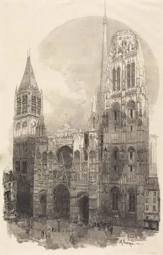 Rouen Cathedral (La Cathedral de Rouen), by Auguste Lepère