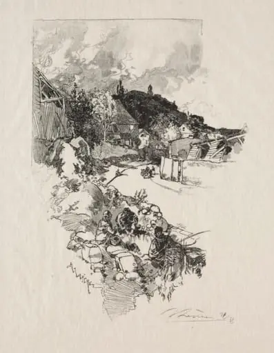Route de Versailles, by Auguste Lepère