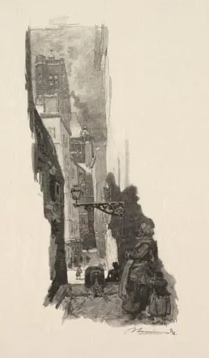 Rue Grenier sur l'Eau, by Auguste Lepère