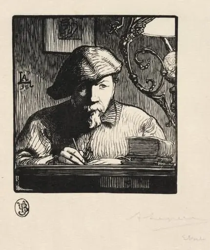 Self-Portrait, by Auguste Lepère