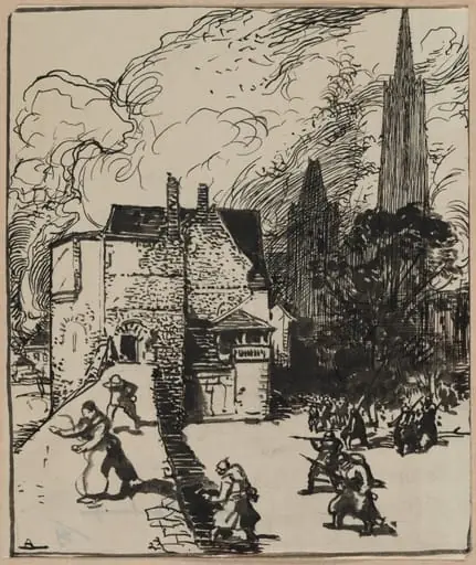 Siège des Maubeuge, by Auguste Lepère