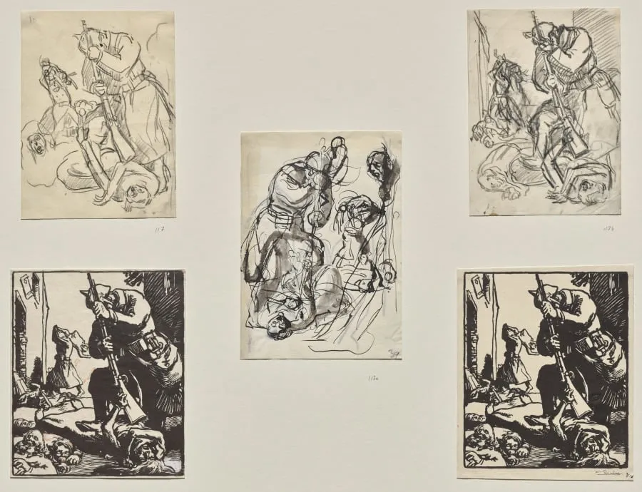 Soldat allemand, by Auguste Lepère, 1914