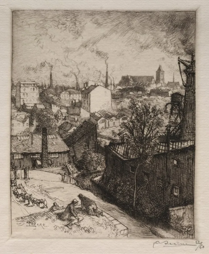 Souvenir de St. Denis, by Auguste Lepère, 1913