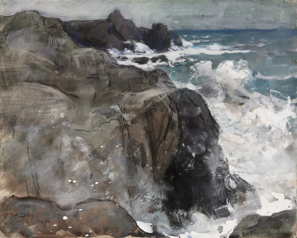 Storm on the Island of Yeu, by Auguste Lepère, 1916