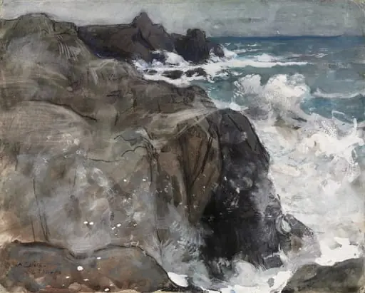Storm on the Island of Yeu, by Auguste Lepère