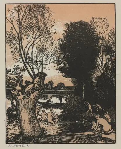 Summer Evening, by Auguste Lepère