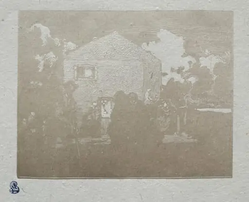 The Beggars at the Last House, by Auguste Lepère