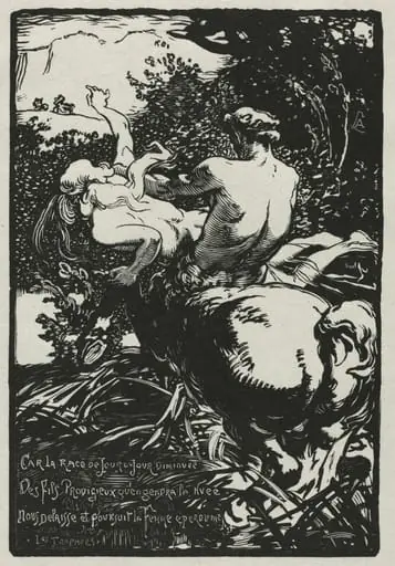 The Centaur, by Auguste Lepère