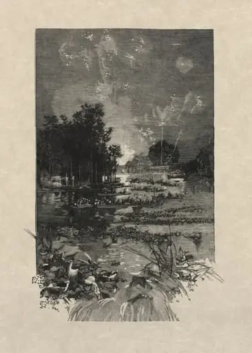 The Festival for the victims of duty, by Auguste Lepère