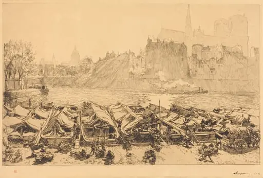 The Great Apple Market (Le grand marche aux pommes), by Auguste Lepère
