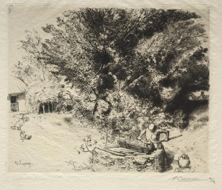 The Pit, by Auguste Lepère, 1911