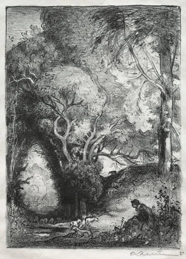 The Ravine in June, by Auguste Lepère, 1894
