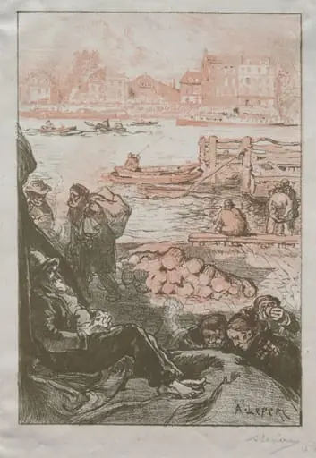 The River Porter, Monday, by Auguste Lepère