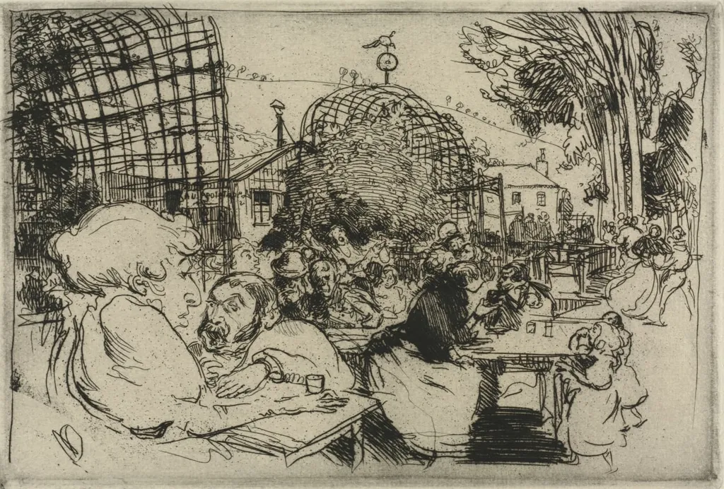 The Two Hunchbacks, by Auguste Lepère, 1893