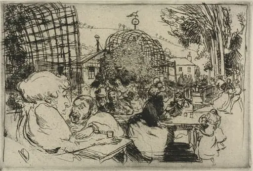 The Two Hunchbacks, by Auguste Lepère