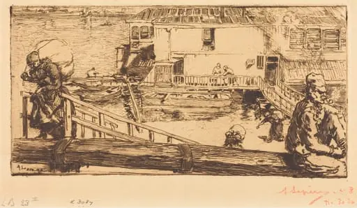 The Wash-house (Le lavoir), by Auguste Lepère