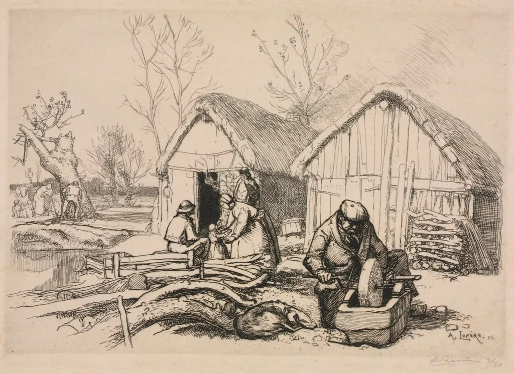 The Woodcutter’s House (Vendée), by Auguste Lepère, 1915