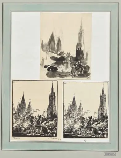 Tournai, by Auguste Lepère