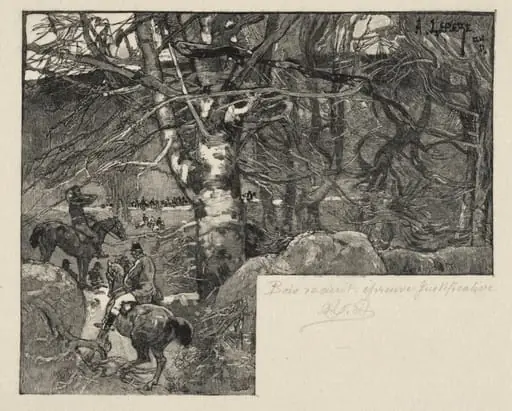 Une Chasse au Mont Gérard, by Auguste Lepère