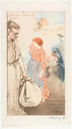 Washerwomen, by Auguste Lepère