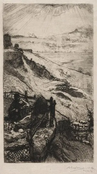 Carrirères d'Amérique pres Paris, by Auguste Louis Lepère