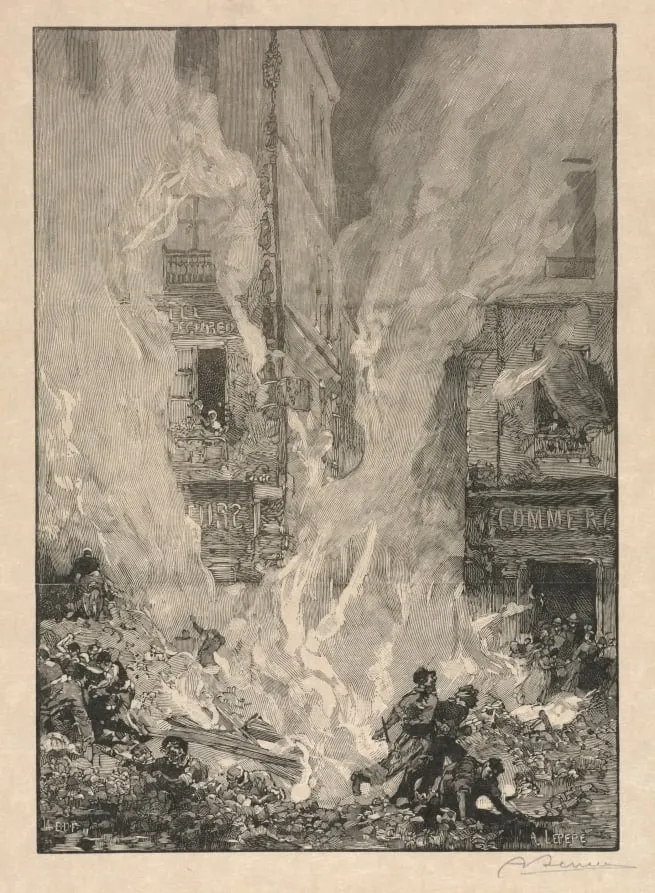 City Fire, by Auguste Louis Lepère, 1894