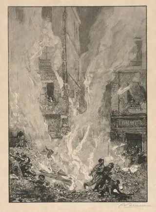 City Fire, by Auguste Louis Lepère
