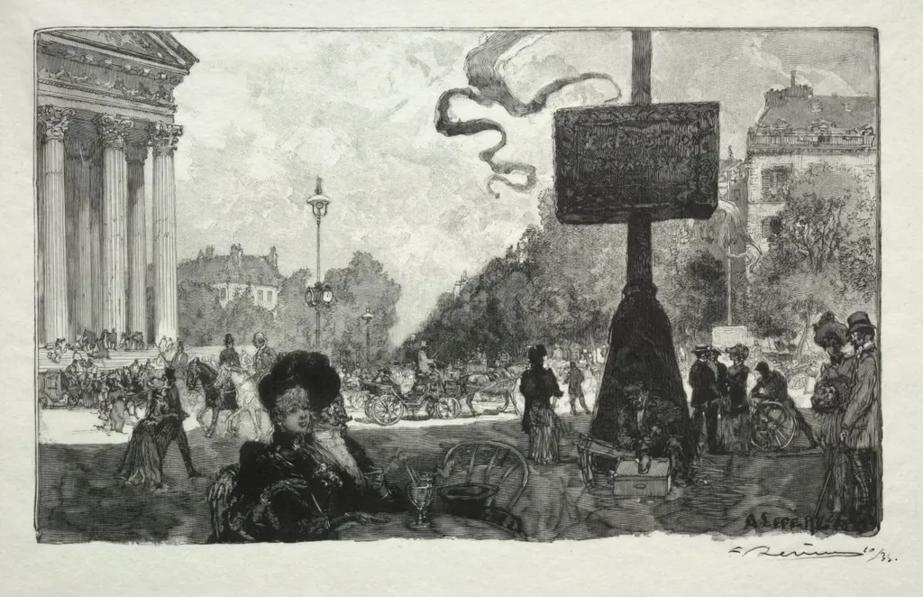 Coin de la Rue Royale, by Auguste Louis Lepère, 1890