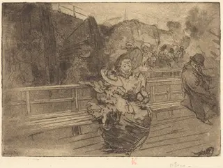 Departure for Greenwich (Depart pour Greenwich), by Auguste Louis Lepère