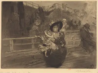 Departure for Greenwich (Depart pour Greenwich), by Auguste Louis Lepère