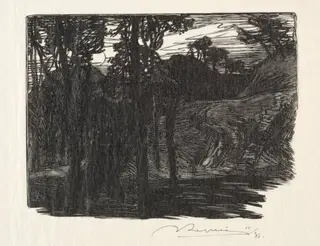 Evening, by Auguste Louis Lepère