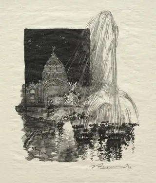 Fontaines Lumineuses, by Auguste Louis Lepère