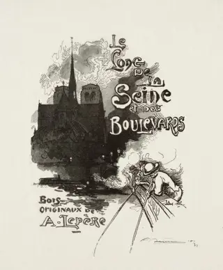 Frontispiece: Le long de la Seine et des Boulevards, by Auguste Louis Lepère, 1894