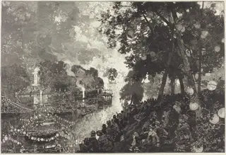 La Neige À Paris, by Auguste Louis Lepère