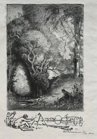 La Ravine en juin, by Auguste Louis Lepère