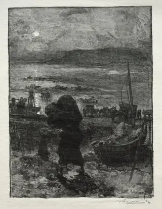 La Récolte du Sable, by Auguste Louis Lepère