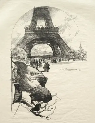 La Tour Eiffel, by Auguste Louis Lepère