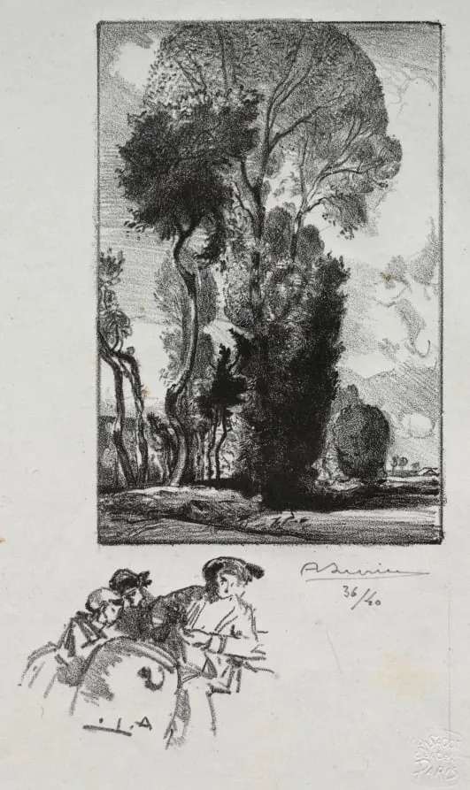 Le Bocage, by Auguste Louis Lepère, 1909