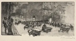 Le Boulevard, au coin du Fauborg  Montmartre