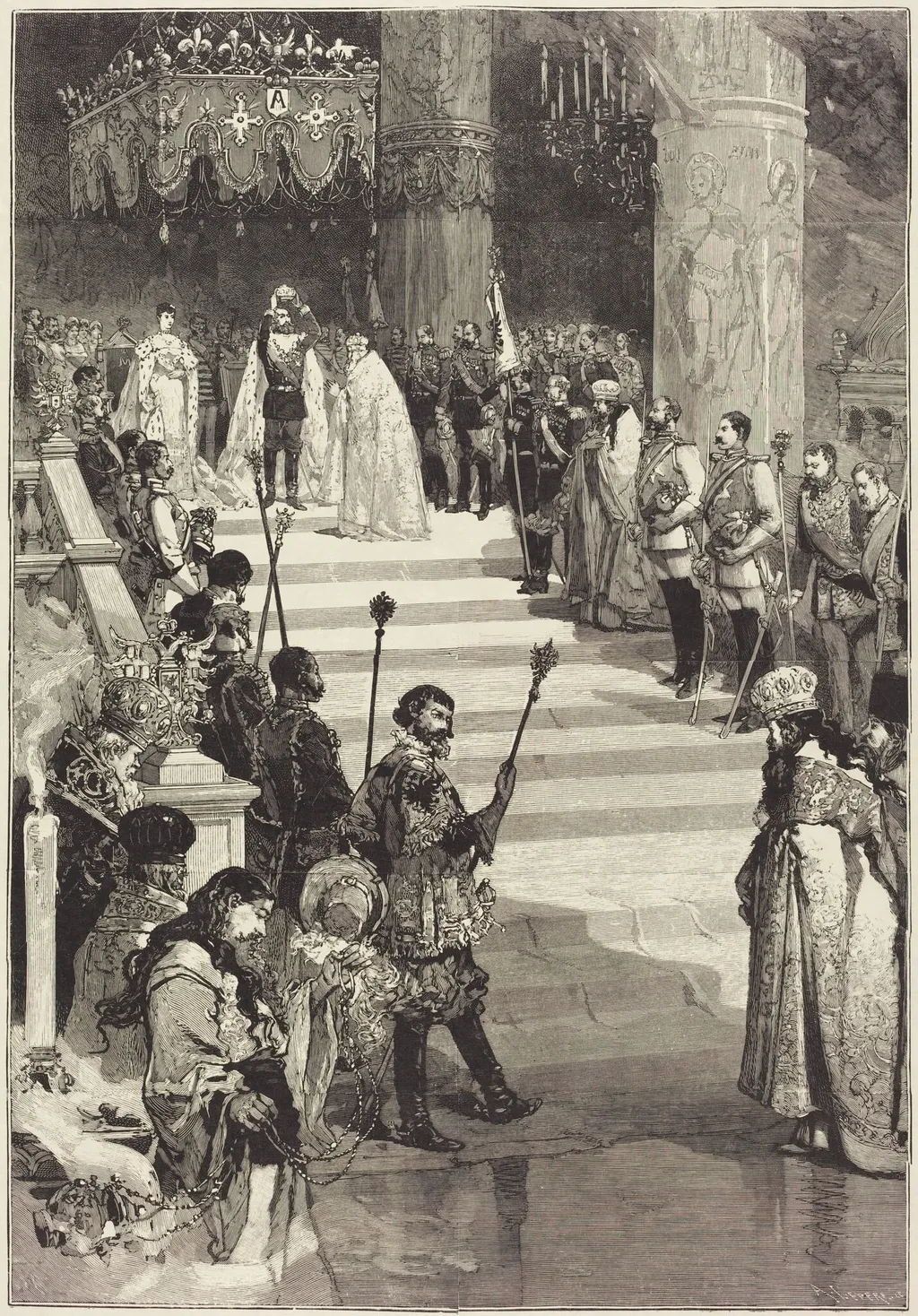 Le Couronnement de l'Empereur Alexandre III de Russie (27 Mai), by Auguste Louis Lepère, ink, 1883