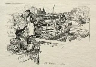 Le Marché aux Pommes, No. 1, by Auguste Louis Lepère