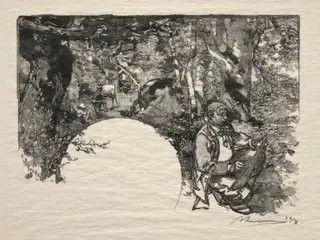 Le Peintres, by Auguste Louis Lepère