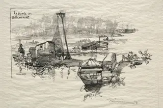Le Point de Billancourt, by Auguste Louis Lepère