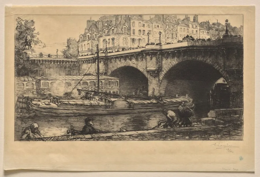 Le Pont Neuf, by Auguste Louis Lepère, 1901